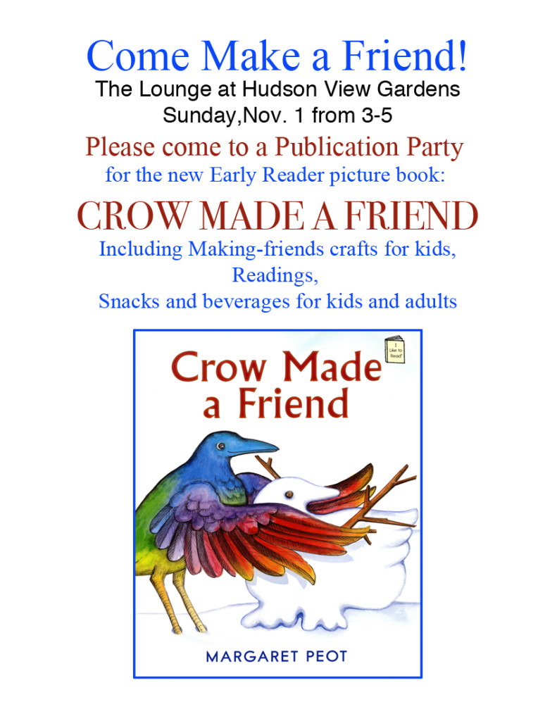 Crow Made a Friend party announcement_poster